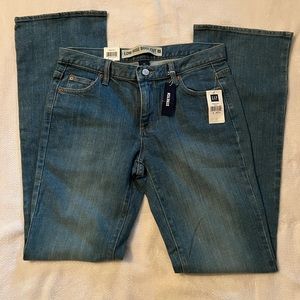 GAP Low Rise Boot Cut Faded Jeans